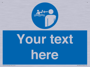 Custom mandatory keep children under supervision in the aquatic environment